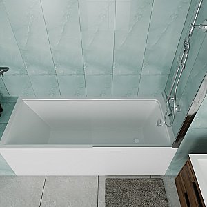 Ванна акриловая Vincea VBT-2G170-FR 170x70 белая с каркасом купить в интернет-магазине Sanbest