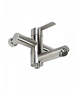 Смеситель для ванны Agger Easy A3121222 с душевым набором, сатин матовый купить в интернет-магазине сантехники Sanbest