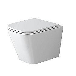 Унитаз подвесной Grossman Tornado GR-4479SQ безободковый, с крышкой микролифт, слив-торнадо купить в интернет-магазине Sanbest