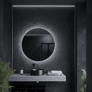 Зеркало с LED-подсветкой Sancos SFERA SF1000 D100 в ванную от интернет-магазине сантехники Sanbest