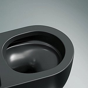 Унитаз подвесной Ceramica Nova Modena CN6063MDH безободковый, с крышкой микролифт, антрацит темный матовый купить в интернет-магазине Sanbest