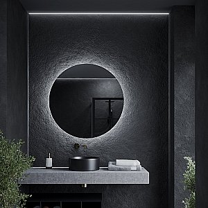 Зеркало с LED-подсветкой Sancos SFERA SF1000 D100 в ванную от интернет-магазине сантехники Sanbest