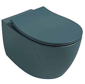 Унитаз подвесной Isvea Sentimenti Neo 10AR02010SV-2P изумрудный матовый, безободковый купить в интернет-магазине Sanbest
