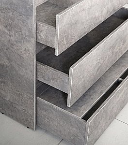 Тумба с раковиной Art&Max Family 58 Цемент 3 ящика для ванной в интернет-магазине Sanbest