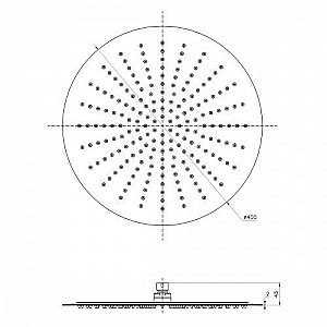 Верхний душ Lemark LM9483S купить в интернет-магазине сантехники Sanbest
