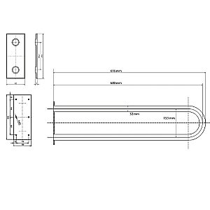 Поручень Bemeta Help 301707271 хром купить в интернет-магазине сантехники Sanbest