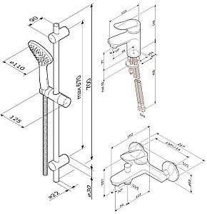 Набор смесителей AM.PM Sunny F40985C00 купить в интернет-магазине сантехники Sanbest