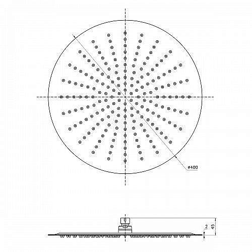 Верхний душ Lemark LM9483S купить в интернет-магазине сантехники Sanbest