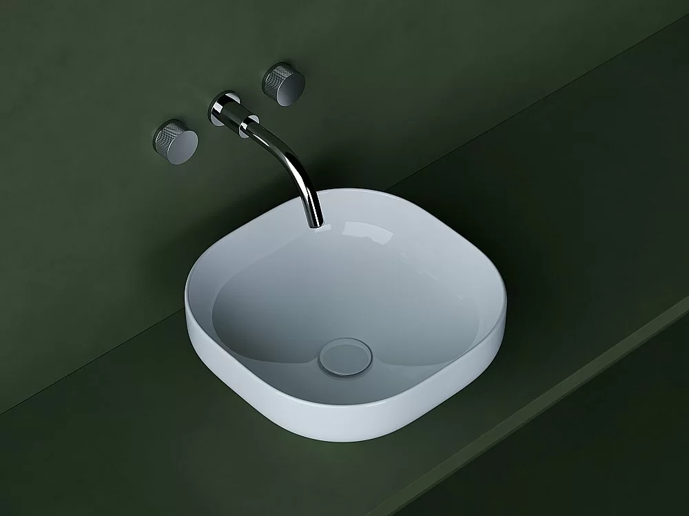Раковина накладная Ceramica Nova Element 38 CN5032 белая купить в интернет-магазине Sanbest