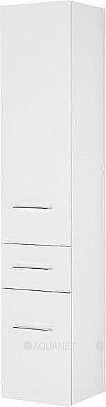 Шкаф-пенал Aquanet Порто 201374 35 белый для ванной в интернет-магазине сантехники Sanbest