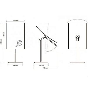 Зеркало косметическое Bemeta 116201312 хром купить в интернет-магазине сантехники Sanbest