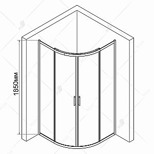 Душевой уголок RGW Classic CL-53 90x90 купить в интернет-магазине Sanbest