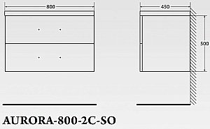 Тумба с раковиной BelBagno Aurora 80 для ванной в интернет-магазине Sanbest