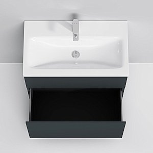 Тумба с раковиной напольная AM.PM Gem 75 графит для ванной в интернет-магазине Sanbest