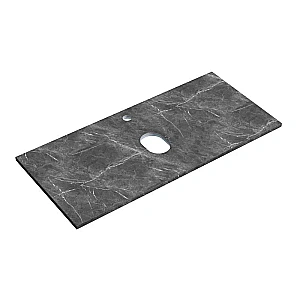 Столешница Sancos 100 TT100A1X с отверстием под смеситель, черная для ванной в интернет-магазине сантехники Sanbest