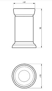 Стакан настольный Migliore FORTUNA 31075 золото купить в интернет-магазине сантехники Sanbest