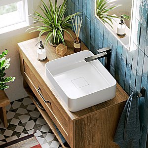 Тумба с раковиной Aqwella Craft 100 CRF0110 дуб балтийский для ванной в интернет-магазине Sanbest