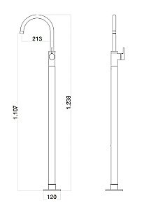 Смеситель для раковины Webert Rimini RI832101010 золото купить в интернет-магазине сантехники Sanbest