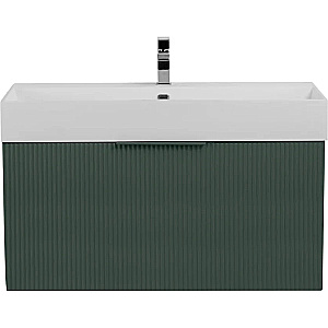 Тумба с раковиной Cezares PREMIUM 90 55445+50263 Plisse Verde opaco для ванной в интернет-магазине Sanbest