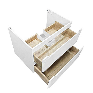 Тумба с раковиной Azario LOTOS 70/2 CS00083930 белая/дуб для ванной в интернет-магазине Sanbest