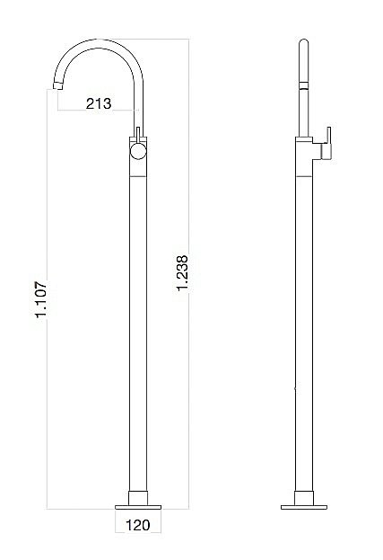 Смеситель для раковины Webert Rimini RI832101010 золото купить в интернет-магазине сантехники Sanbest