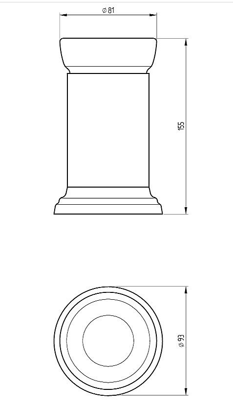 Стакан настольный Migliore FORTUNA 31075 золото купить в интернет-магазине сантехники Sanbest