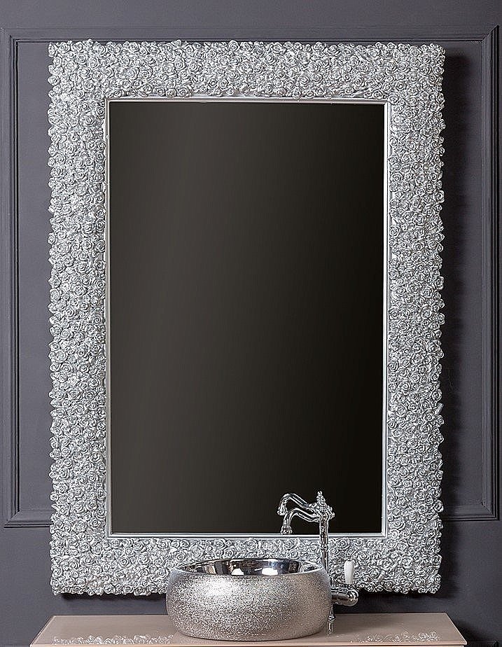 Зеркало Armadi Art Rose серебро 85 в ванную от интернет-магазине сантехники Sanbest