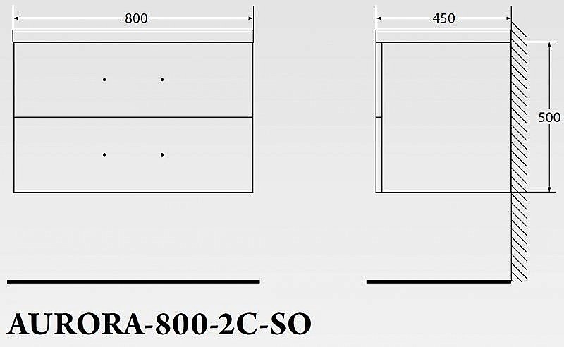 Тумба с раковиной BelBagno Aurora 80 для ванной в интернет-магазине Sanbest