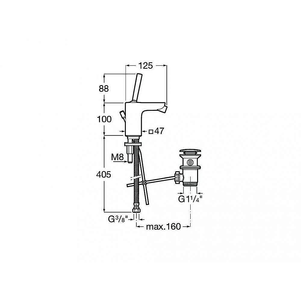 Смеситель для биде Roca Pals 5A606DC00 купить в интернет-магазине сантехники Sanbest