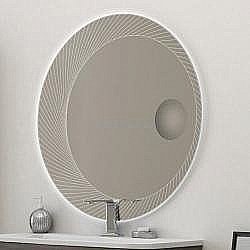 Зеркало с LED подсветкой Cezares 100х100 45011 в ванную от интернет-магазине сантехники Sanbest