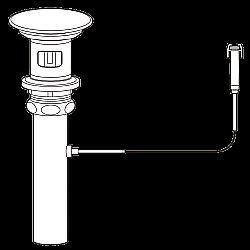 Донный клапан TOTO TR VM5D419#XW белый/хром купить в интернет-магазине сантехники Sanbest