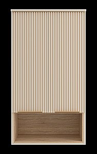 Шкаф подвесной Misty Enfida 60 ENF-08060-031 Бежевый / Дуб Сонома светлый для ванной в интернет-магазине сантехники Sanbest