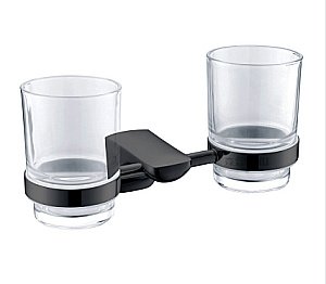 Стакан для зубных щеток CeramaLux Monelli 70003 черный матовый купить в интернет-магазине сантехники Sanbest