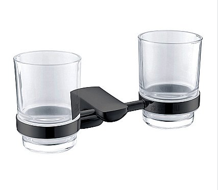 Стакан для зубных щеток CeramaLux Monelli 70003 черный матовый купить в интернет-магазине сантехники Sanbest