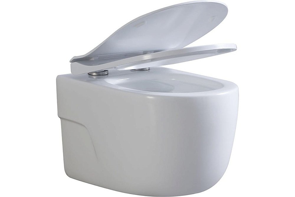 Унитаз подвесной Art&Max VERONA AM012CHRT/SC белый, с сиденьем микролифт, безободковый купить в интернет-магазине Sanbest