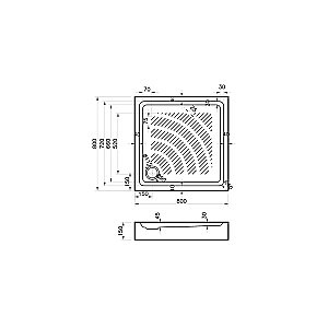 Душевой поддон Koller Pool ROUND80S 80x80 акрил купить в интернет-магазине Sanbest