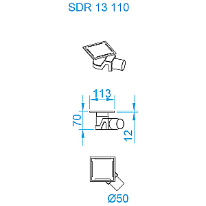 Душевой трап RGW Shower Drain SDR-13B 110 Черный купить в интернет-магазине Sanbest