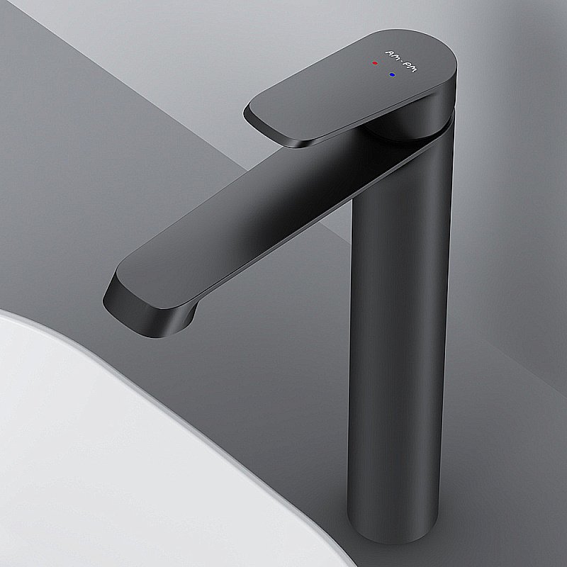 Смеситель для раковины AM.PM Func F8F92022 черный матовый купить в интернет-магазине сантехники Sanbest