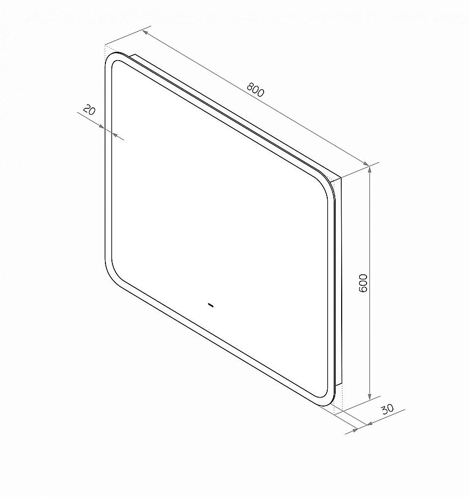 Зеркало Art&Max MESSINA AM-Mes-800-600-DS-F в ванную от интернет-магазине сантехники Sanbest