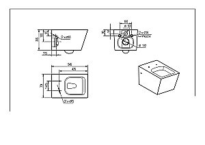 Унитаз подвесной Bravat DRESDEN C01002W-A-ENG с крышкой микролифт купить в интернет-магазине Sanbest