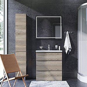 Тумба с раковиной AM.PM Gem S 75 светлый дуб для ванной в интернет-магазине Sanbest