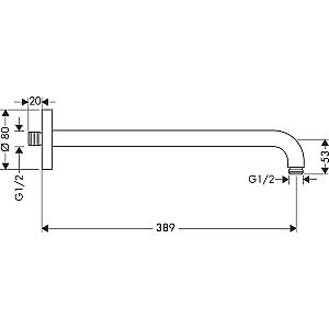 Душевая система Hansgrohe Croma 27961670 черный матовый купить в интернет-магазине сантехники Sanbest