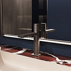 Смеситель для раковины Vincea Domus VBF-5DM01GM, вороненая сталь купить в интернет-магазине сантехники Sanbest