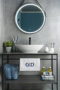 Раковина накладная Gid Lago 52 N9021 51109 белая купить в интернет-магазине Sanbest