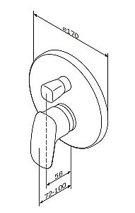 Смеситель для душа AM.PM Spirit 2.1 F71A85000 купить в интернет-магазине сантехники Sanbest