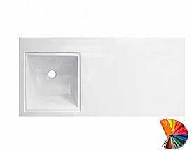 Раковина Эстет Даллас 105 цвет по RAL левая купить в интернет-магазине сантехники Sanbest