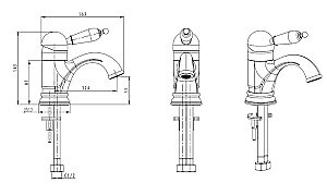 Смеситель для раковины Boheme Medici Ripresa 301 купить в интернет-магазине сантехники Sanbest