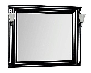 Зеркало Aquanet Паола 120 черный/патина серебро в ванную от интернет-магазине сантехники Sanbest