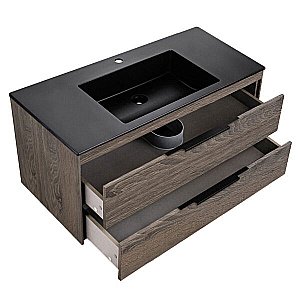 Тумба с раковиной Vincea Chiara 2D 1000 R.Oak для ванной в интернет-магазине Sanbest