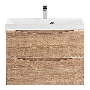 Тумба с раковиной Belbagno MARINO 70 подвесная Rovere Bianco для ванной в интернет-магазине Sanbest